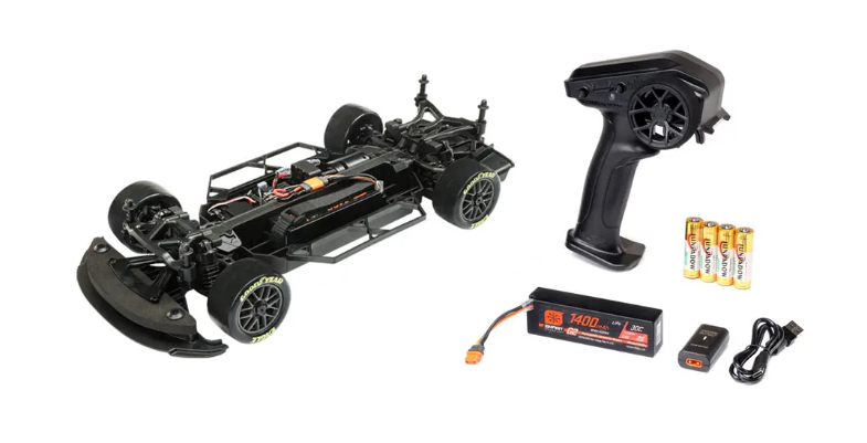 Everything included with the Losi RC NASCAR car kit