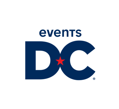 Events DC logo with navy blue letters and a red star in the center