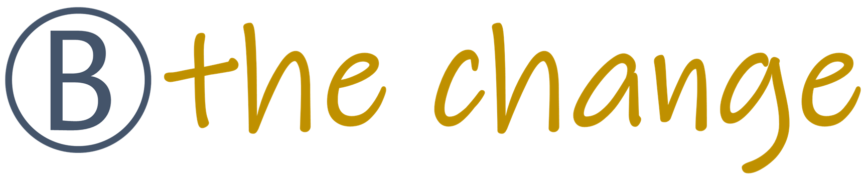 be the change