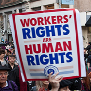 Sign held at a protest: