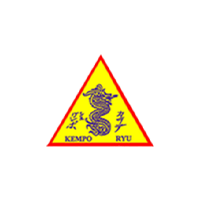 A yellow triangle with a dragon and the words ryu on it