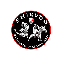 A logo for a martial arts school called shirudo ultimate martial arts