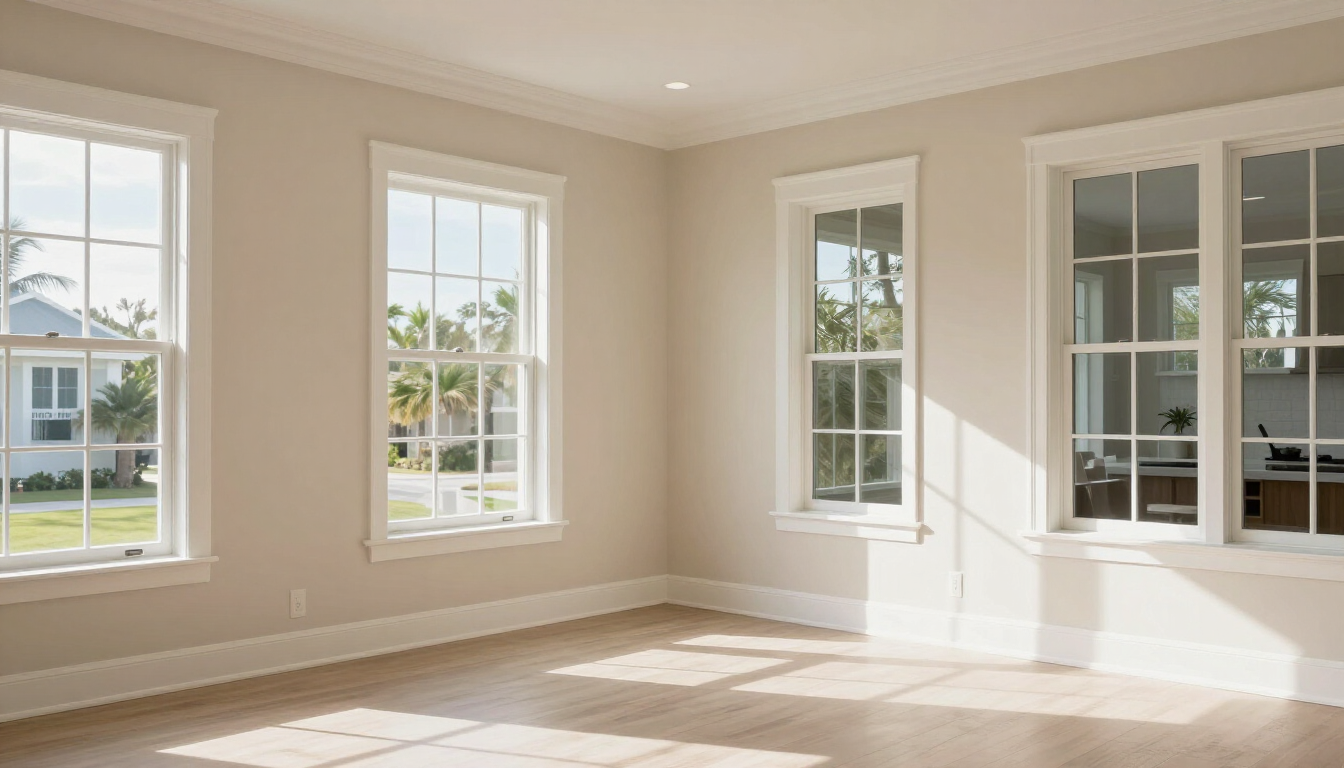Interior painting in Brandon FL with fresh neutral walls