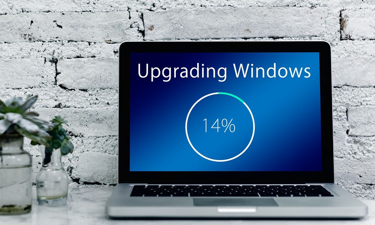 Laptop screen showing