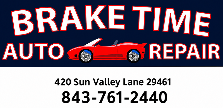 Brake Time Auto Repair Road Sign | Brake Time Auto Repair