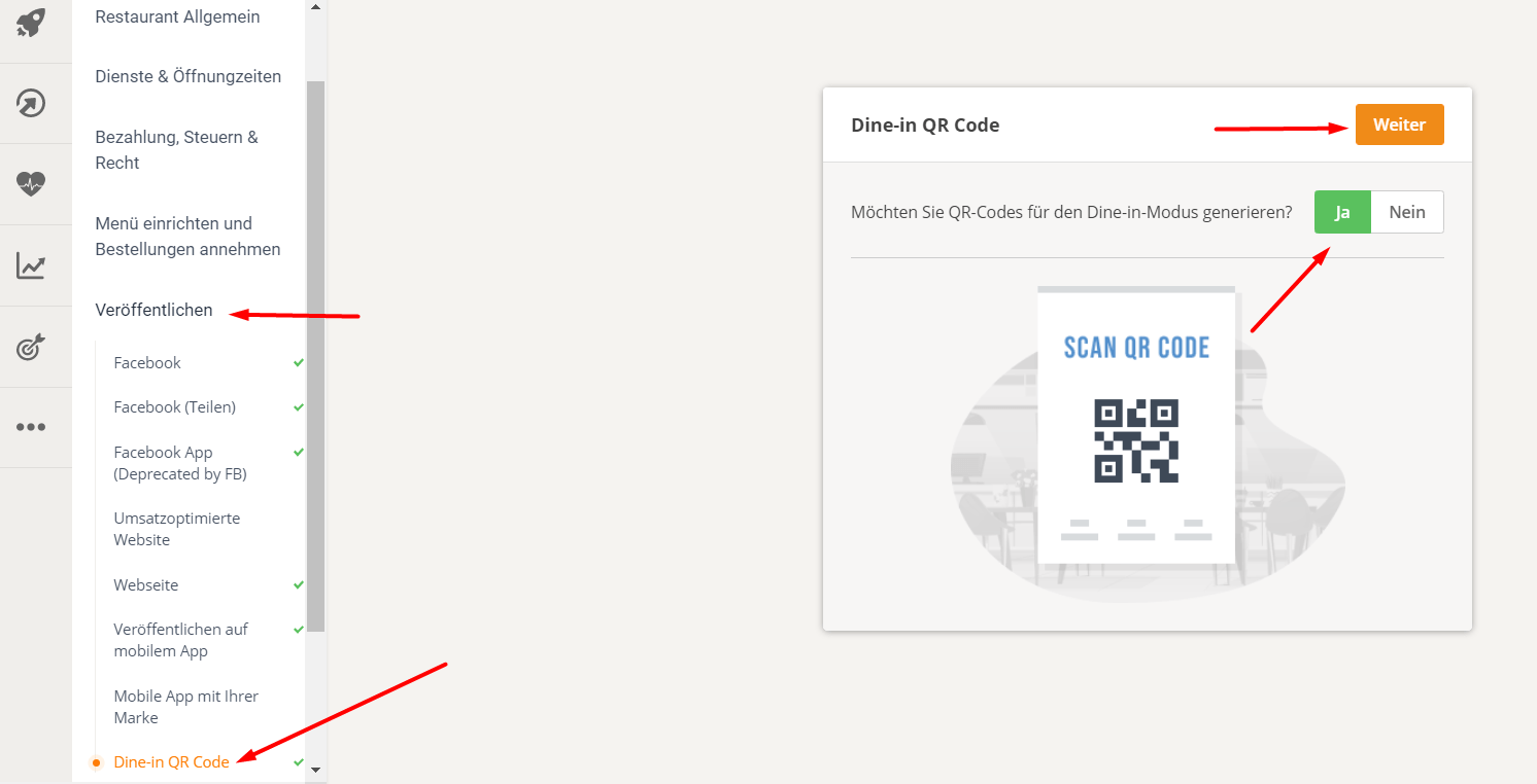 Benutzeroberfläche mit QR-Code-Scanfunktion. Optionen: „Zertifikate“, „QR-Scan“ und „Überprüfen“.