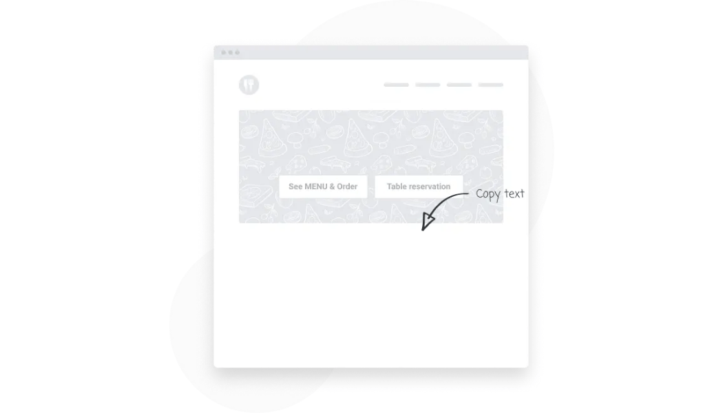 Die Website-Oberfläche zeigt zwei Schaltflächen: „Los geht’s“ und „Nehmen Sie an unserem Webinar teil“ mit der Textbeschriftung „52px 'sc.“