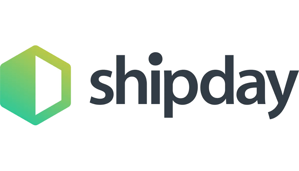 Shipday-Logo: Sechseck mit grünem Farbverlauf neben dem Text „shipday“.