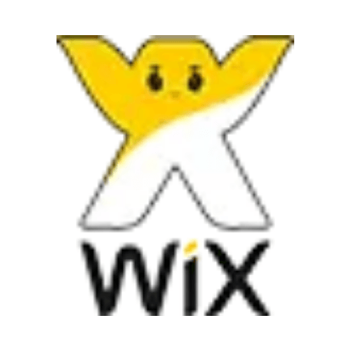 Wix-Logo: gelb-weiße