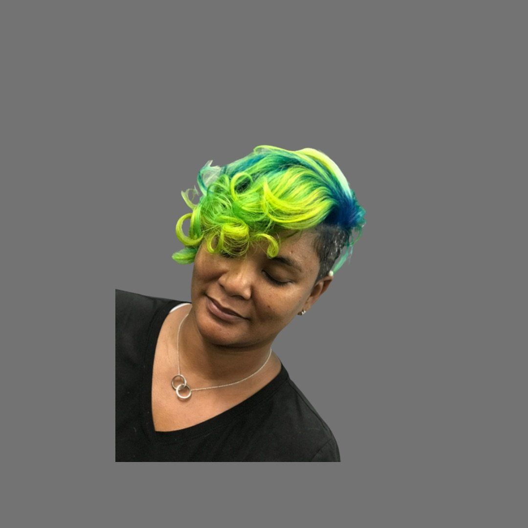 vivid hair color, rainbow hair