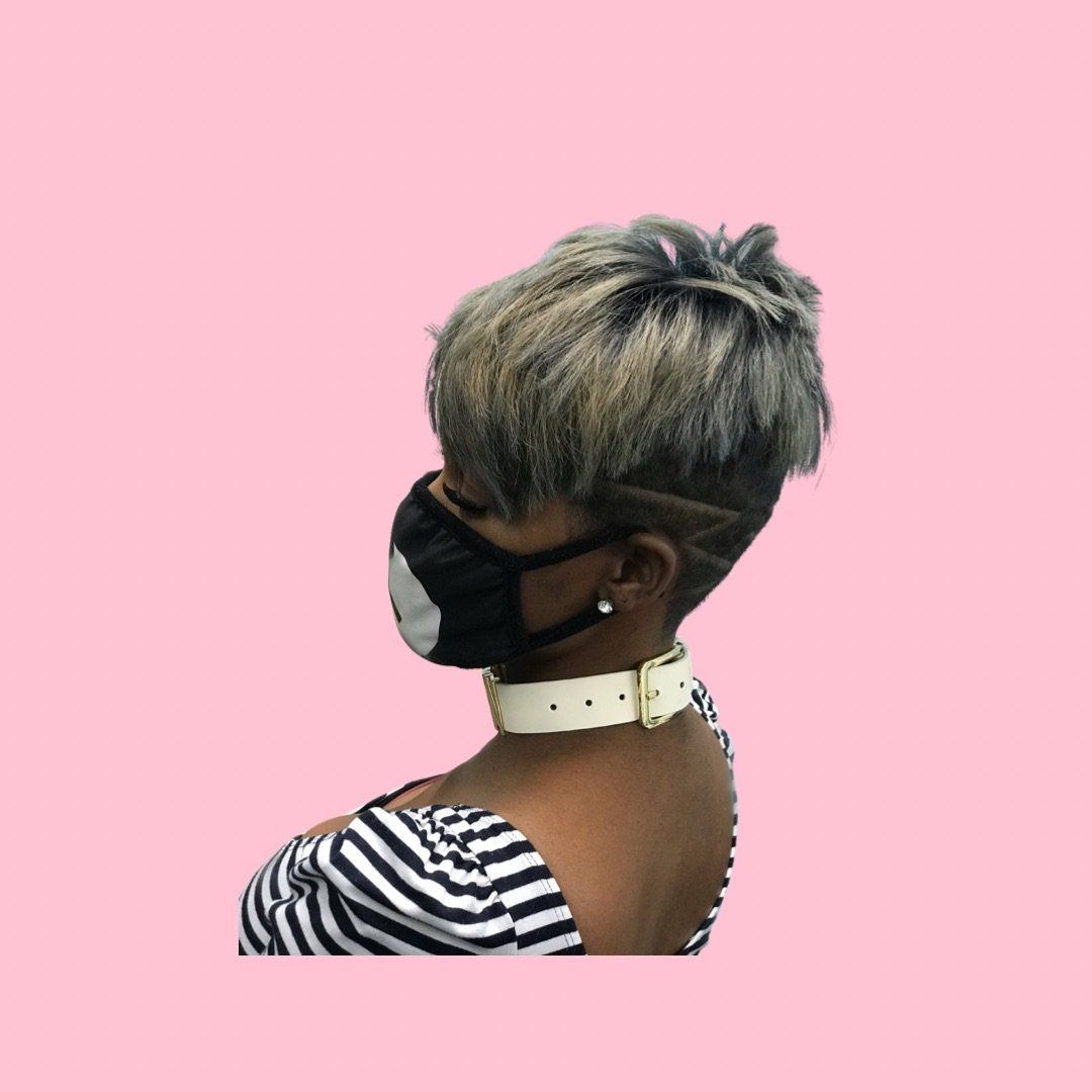 pixie, silver hair