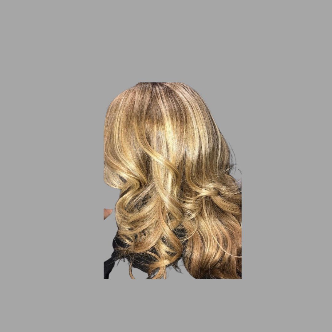blonde hair, highlights, balayage, foiliage