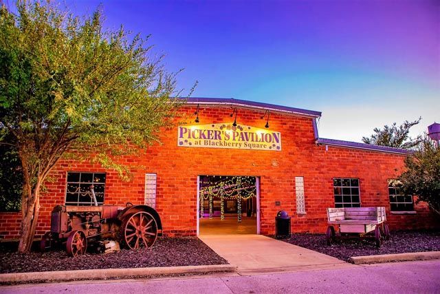 Brick building with