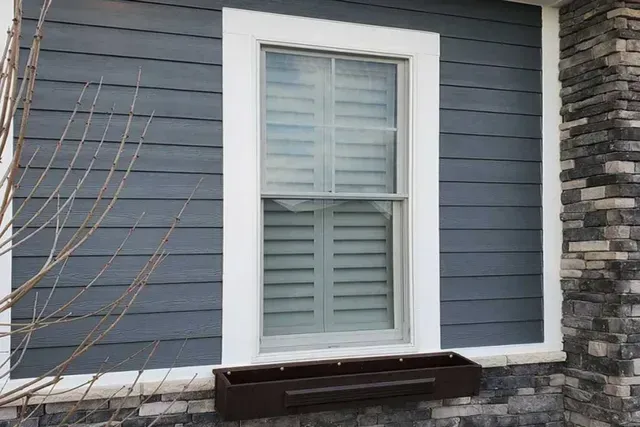 Comfortex Shade Shutters on exterior window, Westborough MA, Simply Windows