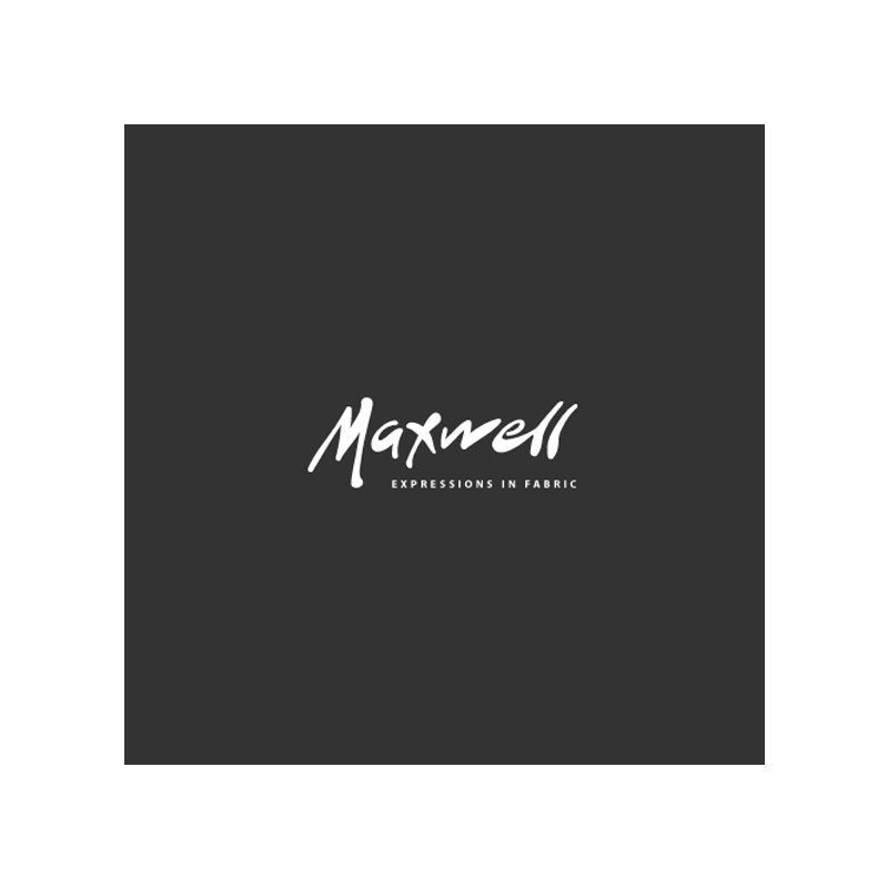 Maxwell logo on a dark gray background; white cursive