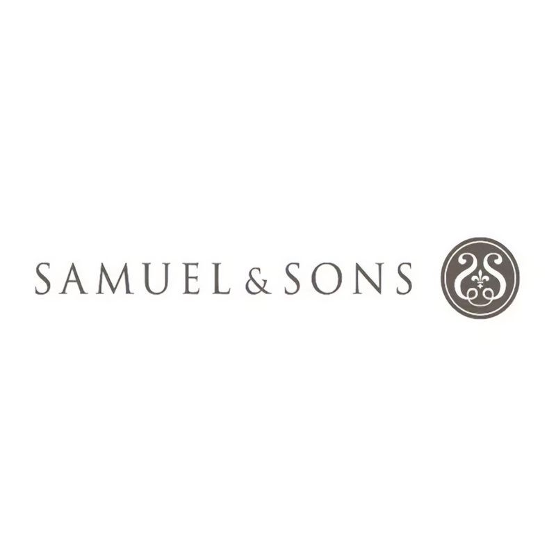 Samuel & Sons logo, text with a decorative monogram icon.