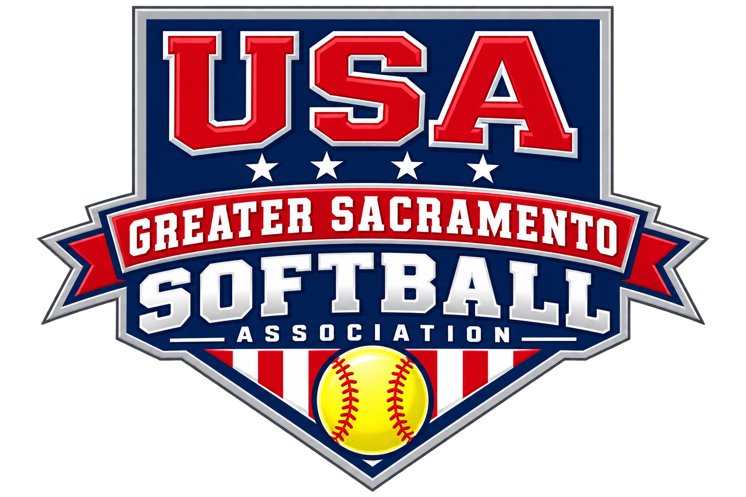 Greater Sacramento Softball Leagues Logo