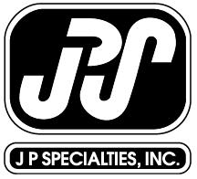 Logo for JP Specialties, Inc., black letters