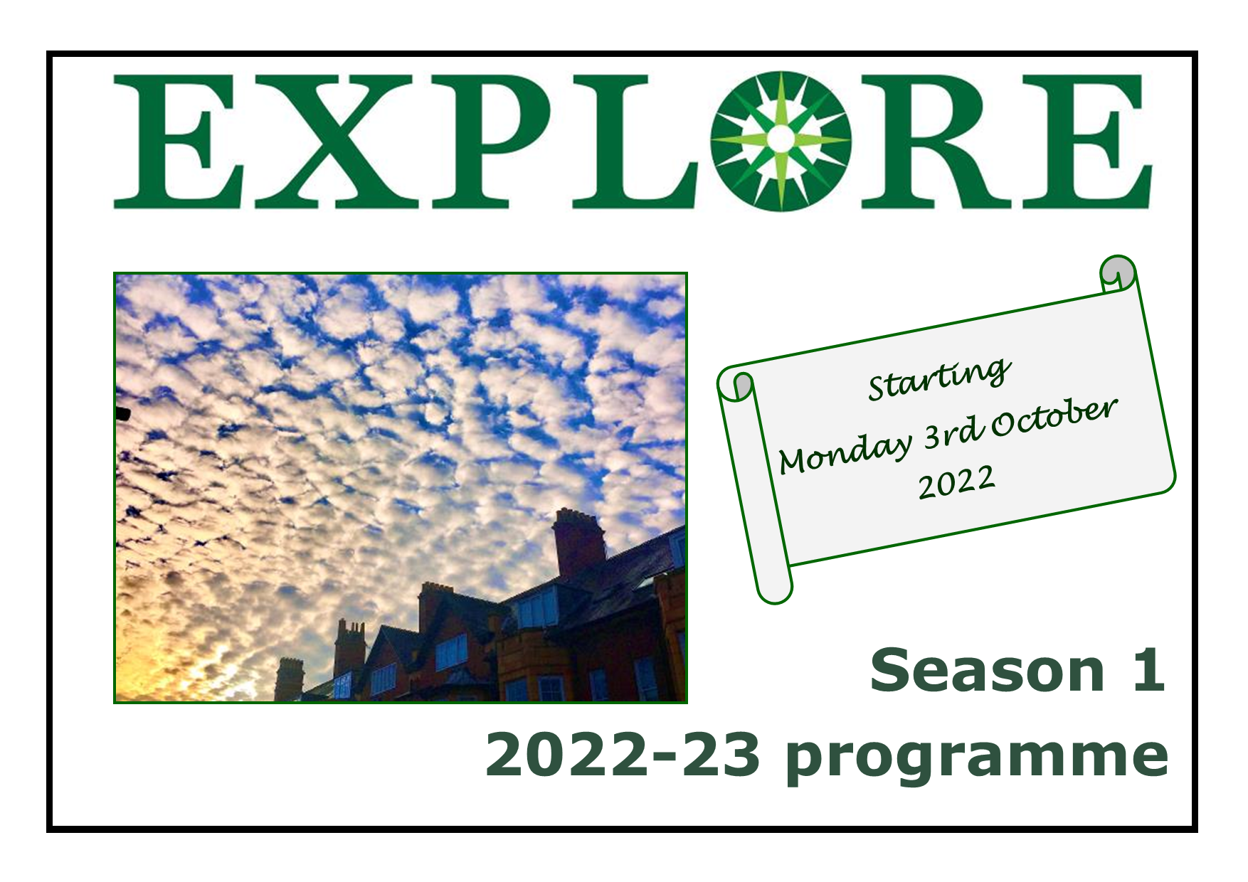 Click on cover image to download the programme Explore lifelong learning 2022 Season 1 2022-23 programme adult education