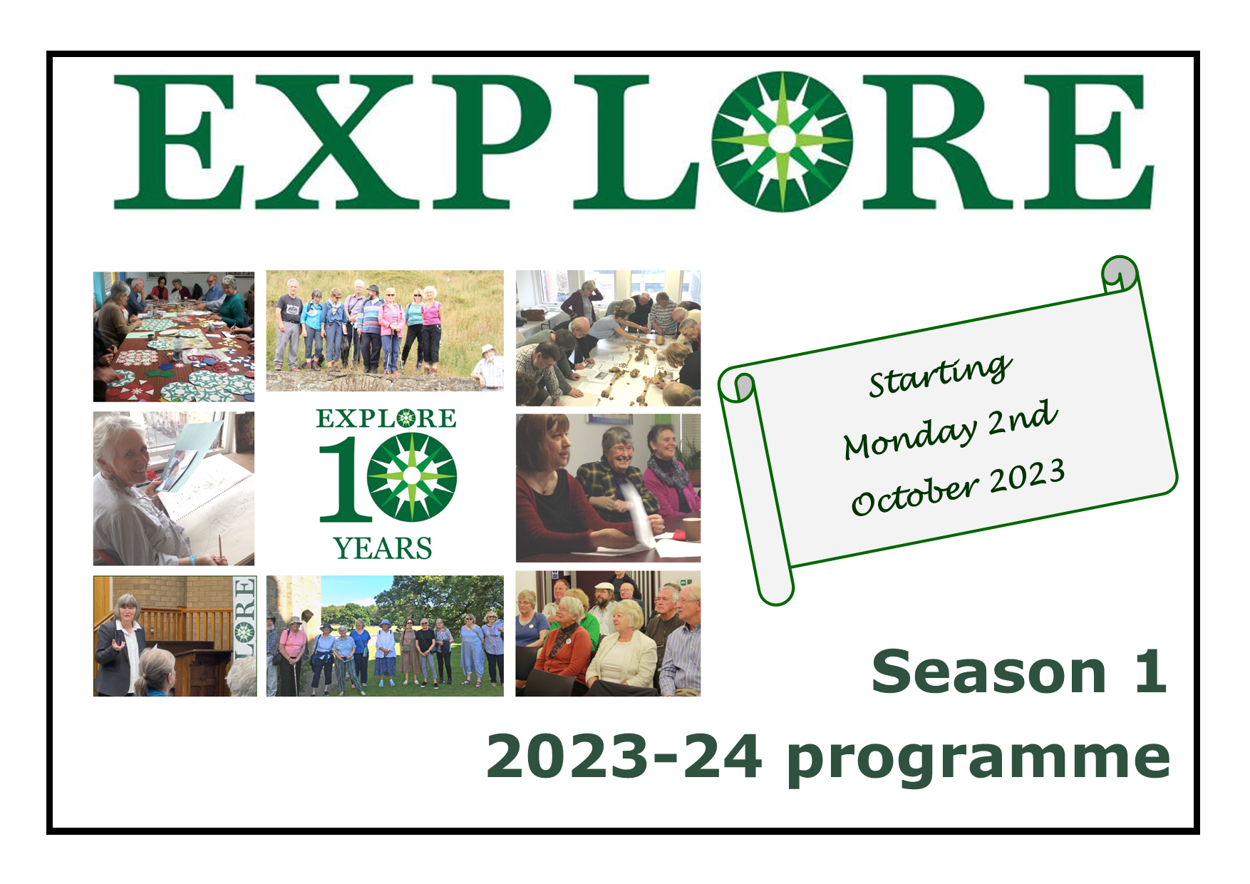 Click on cover image to download the programme Explore lifelong learning 2023 Season 1 2023-24 programme adult education
