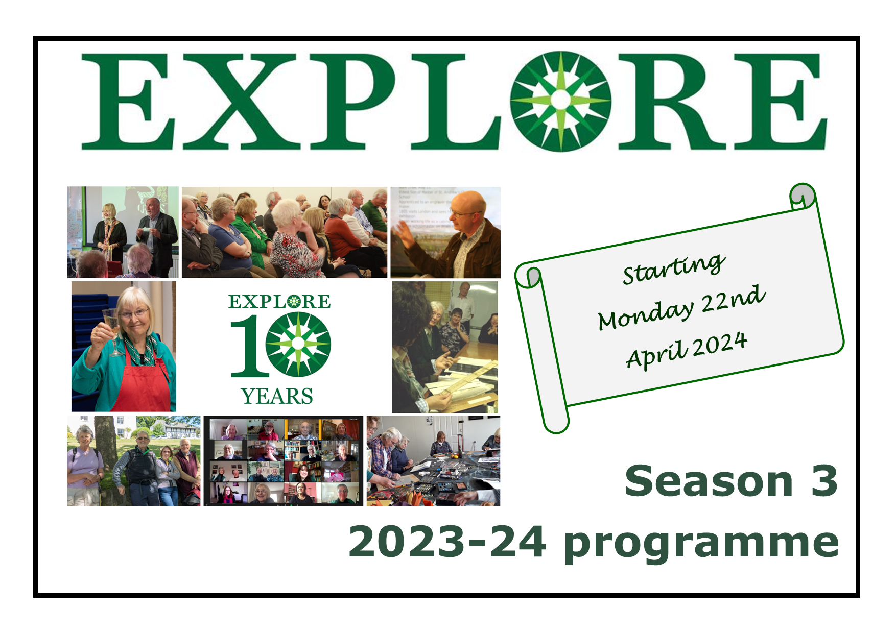 Click on cover image to download the programme Explore lifelong learning 2023 Season 3 2023-24 programme adult education