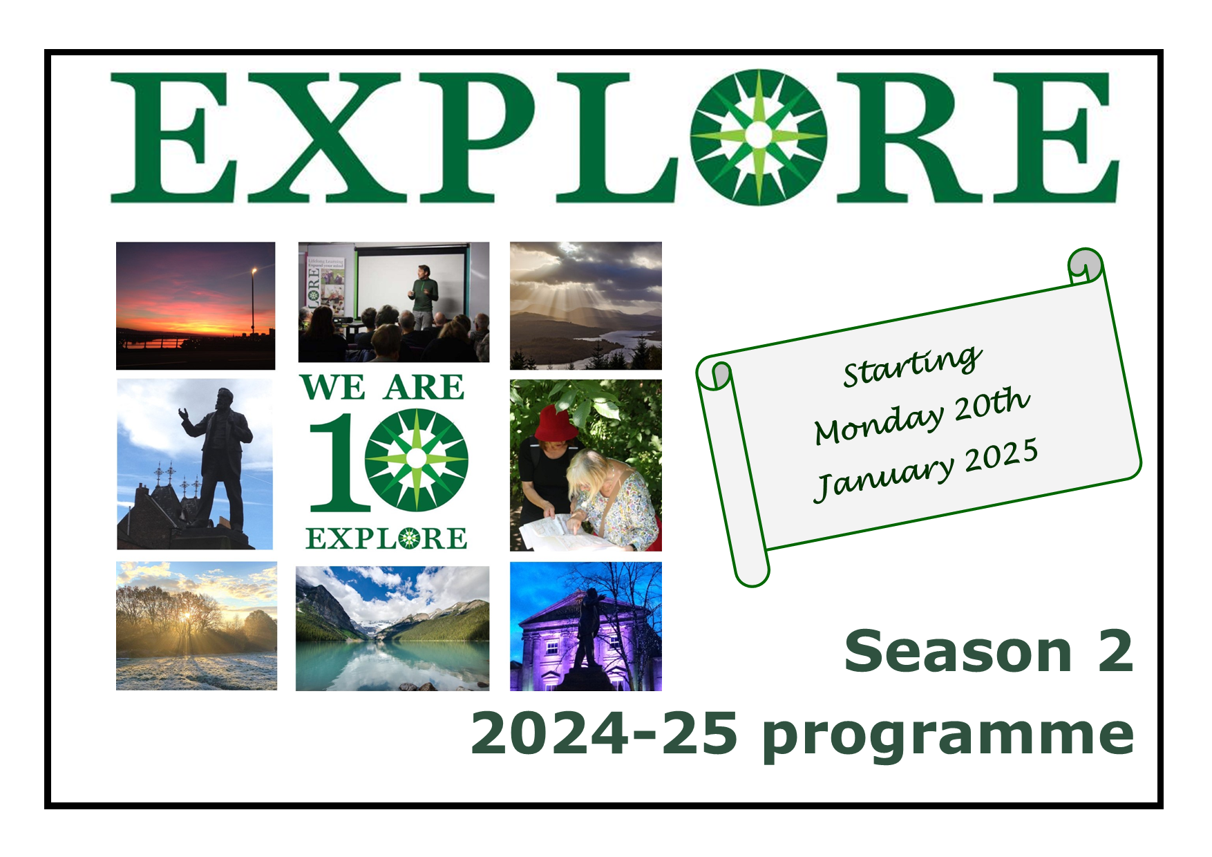 Click on cover image to download the programme Explore lifelong learning 2024 Season 2 2024-25 programme adult education