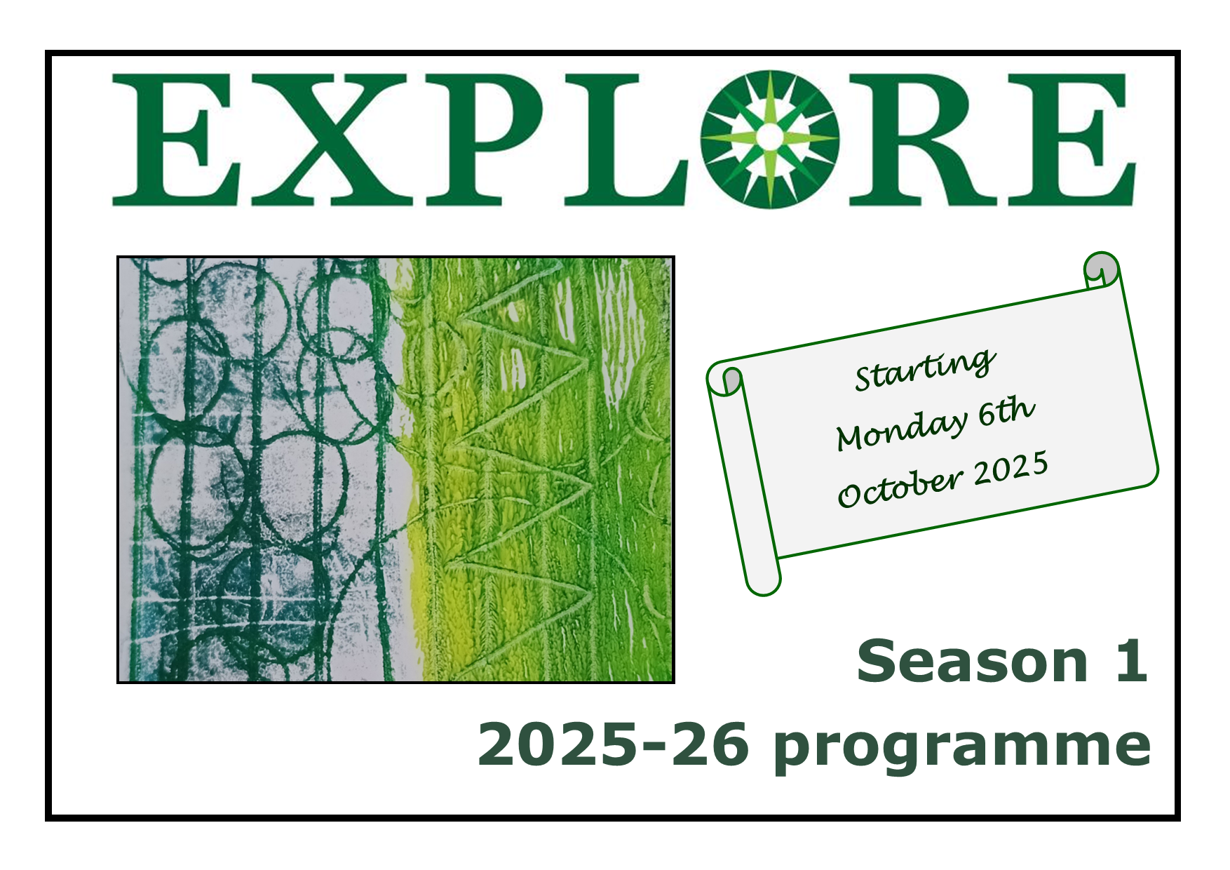 Click on cover image to download the programme Explore lifelong learning 2025 Season 1 2025-26 programme adult education