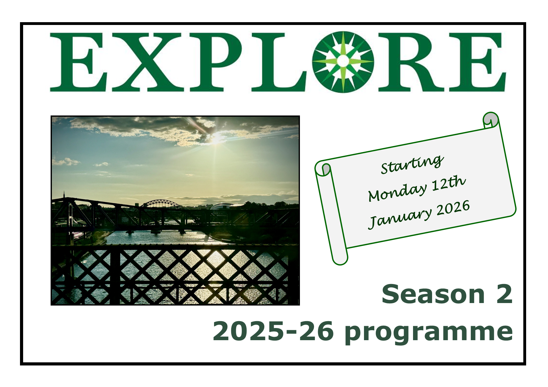 Click on cover image to download the programme Explore lifelong learning 2025 Season 2 2025-26 programme adult education