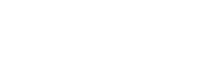 The logo for saunders property management llc is white on a transparent .