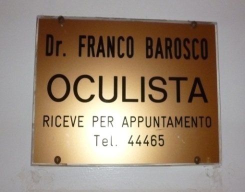 curriculum dottore oculista barosco