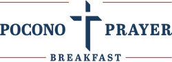 Blue and Red Pocono Prayer Breakfast Logo
