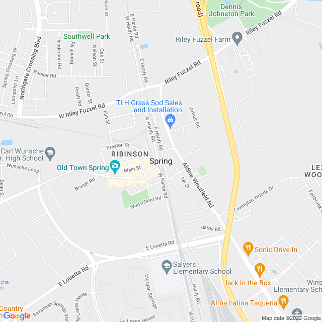 Map of business location