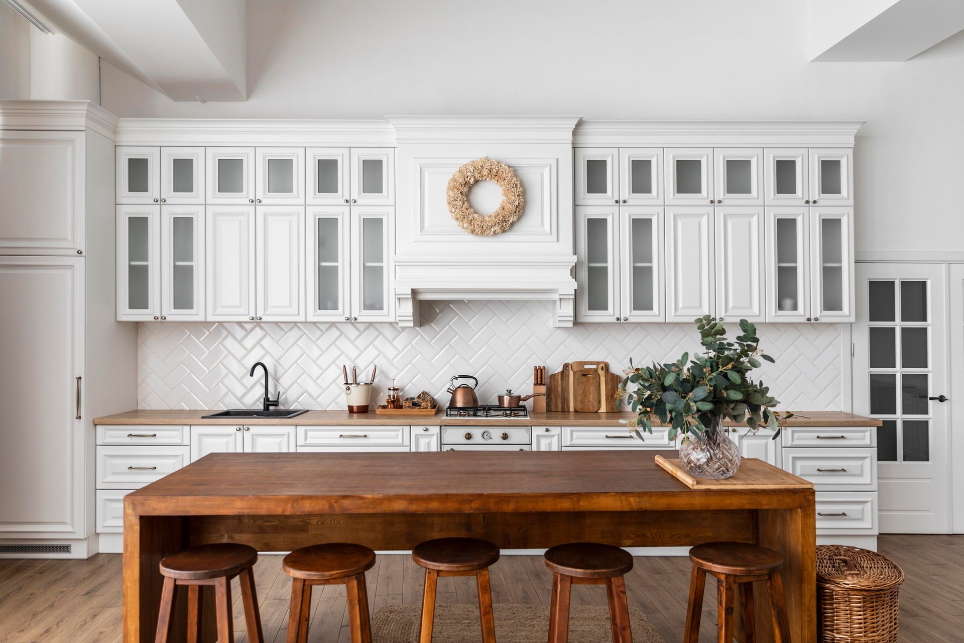 white Kitchen renovation