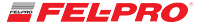 FEL-PRO logo with red and black text and stylized stripes on white background