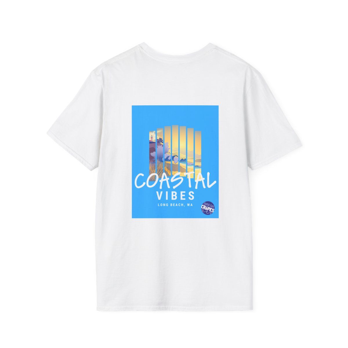 "Coastal Vibes" Long Beach T-Shirt | Coastal Class Crêpes