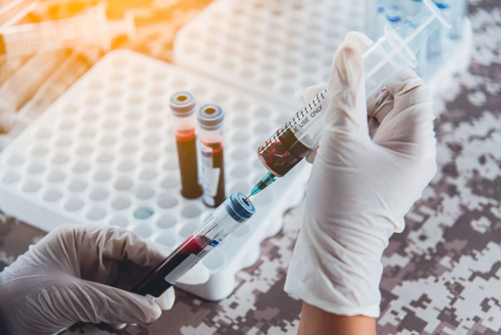 Consegna provette sanitarie