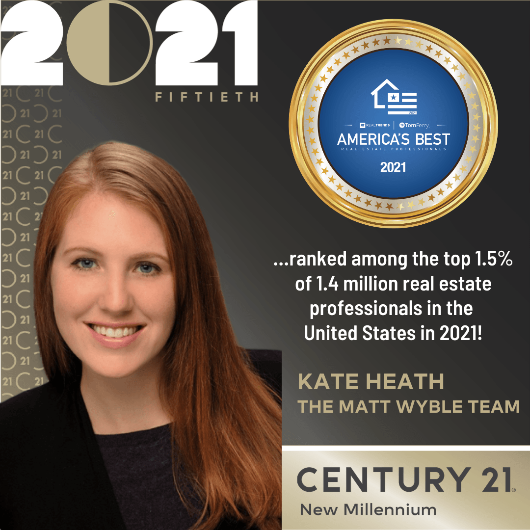 Named to RealTrends 2021 America's Best Real Estate Professionals!