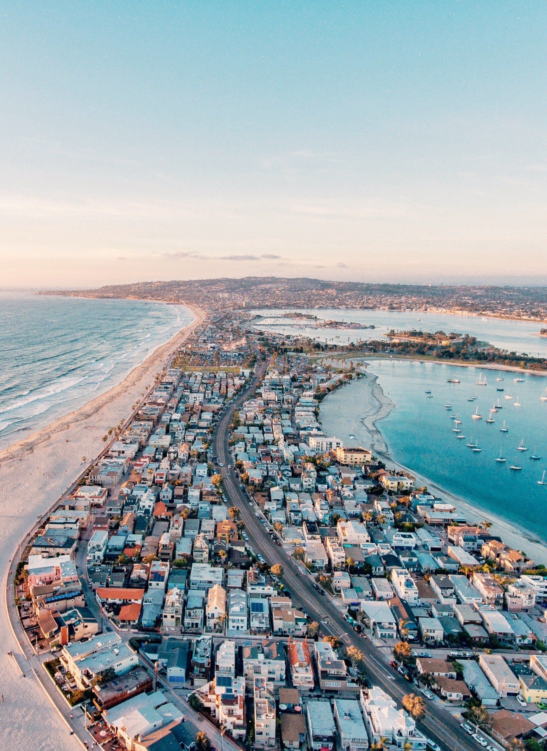 Aerial Beach view of San Diego - Click to Availability