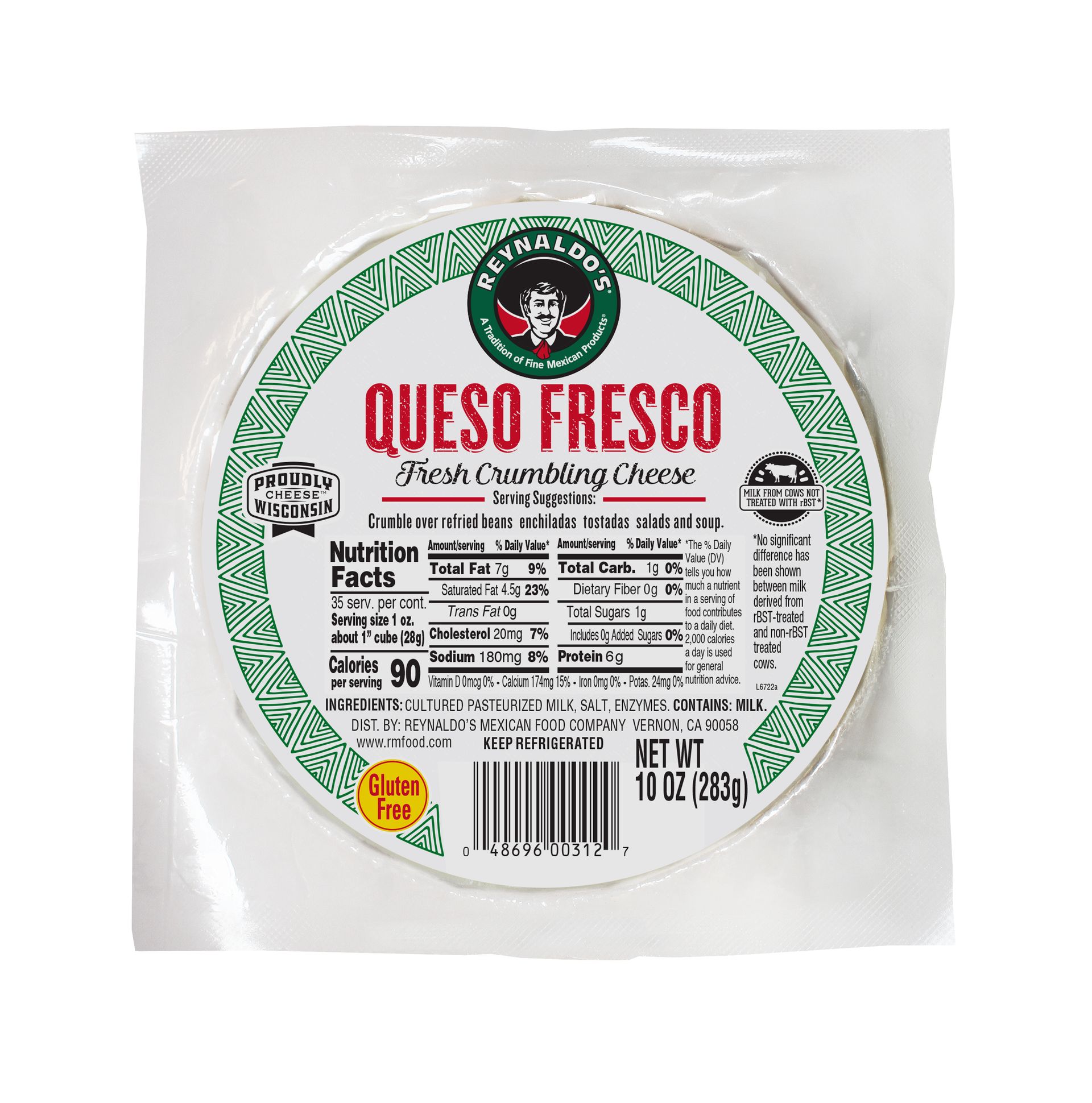 El Viajero's Queso Fresco Traditional Mexican Crumbling Cheese