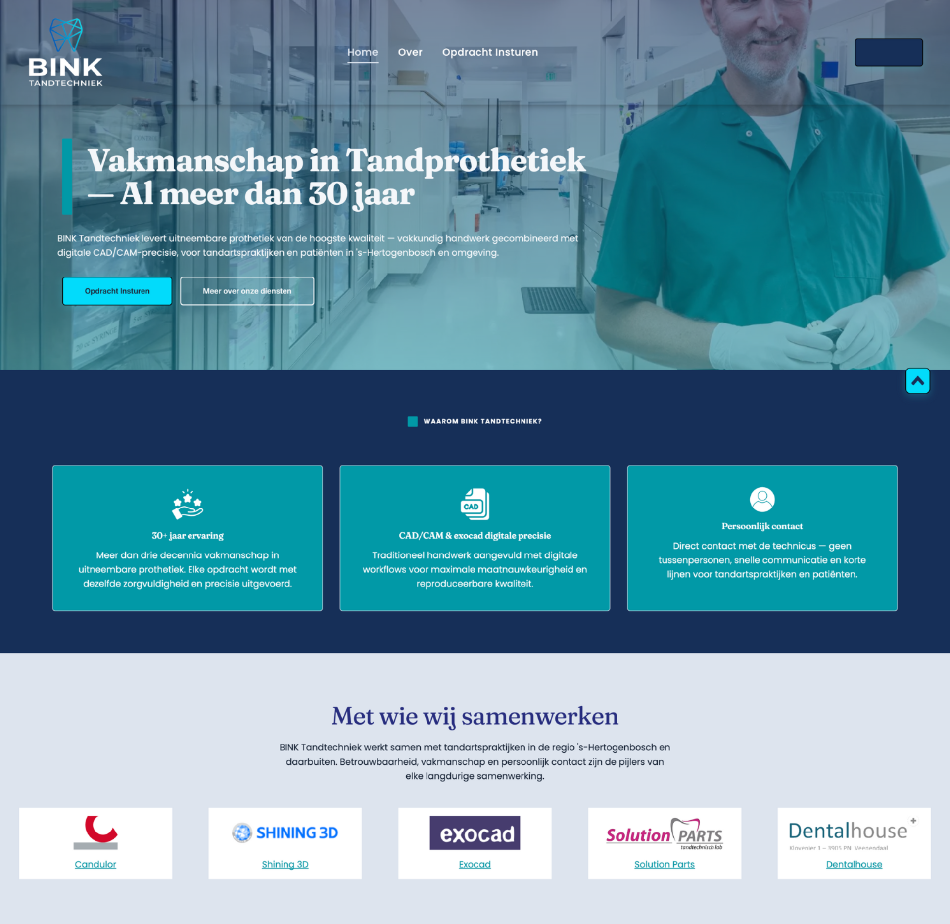Bink Tandtechniek — website