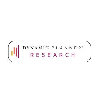 A dynamic planner research logo on a white background