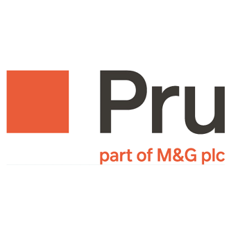 The logo for pru part of m & g plc