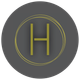 Hombs Custom Homes Gold & Gray H Logo. Home Builder in Mid-Missouri.