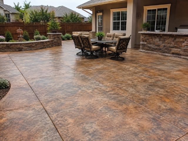 Colored Concrete Patios
