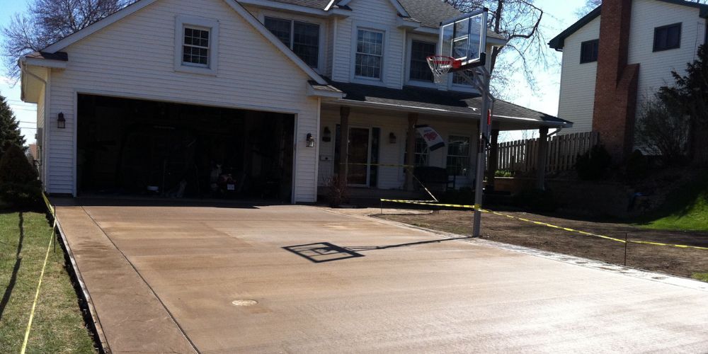 concrete driveway
