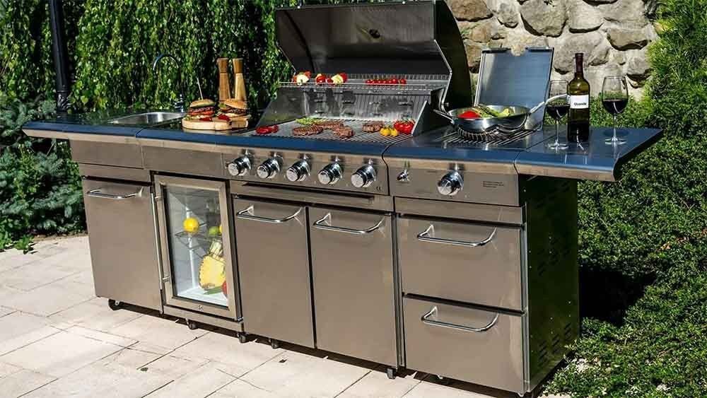 Vent Panel in Outdoor Kitchen