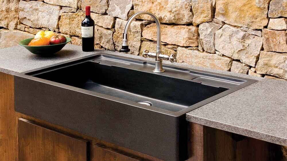 Sink in Outdoor Kitchen
