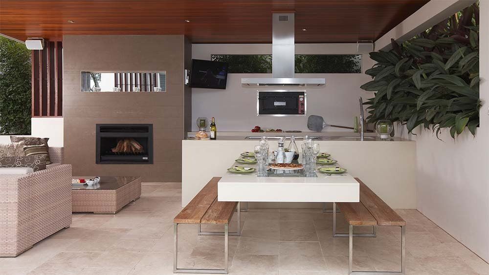 Vent Panel in Outdoor Kitchen