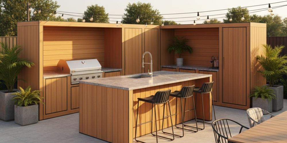 50+ Outdoor Kitchen Ideas, Layouts and Ventilation Rules