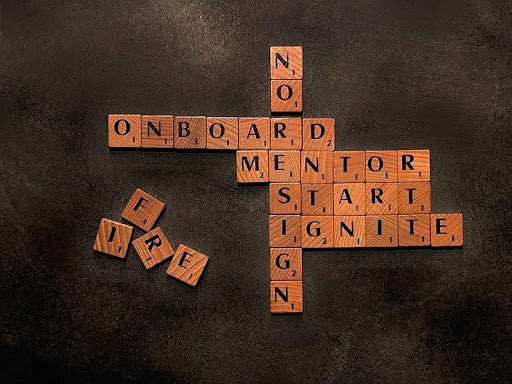 Scrabble tiles spelling
